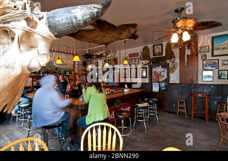 tourist life in Talkeetna,  Alaska Stock Photo