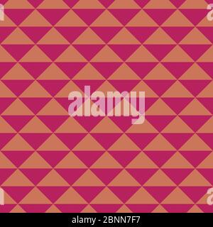 Abstract geometric triangle background seamless pattern vector. Red pink, rose color. Stock Vector