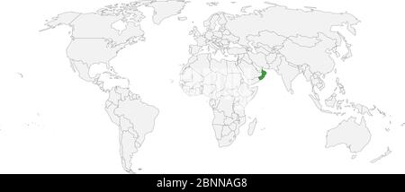 Oman map highlighted on world map vector illustration graphics design. Perfect for backgrounds, backdrop, business concepts, banner and wallpapers. Stock Vector