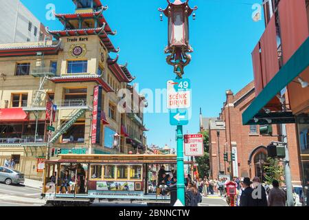 Chinatown, San Francisco, California, USA Stock Photo
