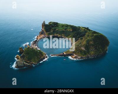 Azores, Sao Miguel, Islet of Vila Franca do Campo Stock Photo