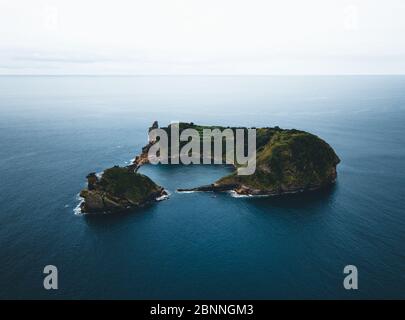 Azores, Sao Miguel, Islet of Vila Franca do Campo Stock Photo