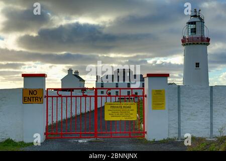 Loop Head Lighthouse,Kilkeel,County Clare,Munster,Ireland,Europe Stock Photo