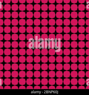 Modern star polygon shape seamless pattern vector. Dark pink and black. Stock Vector