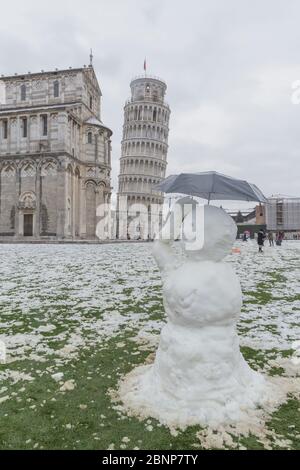 Front of cathedral of Pisa. Piazza dei miracoli, Pisa, Italy Stock ...