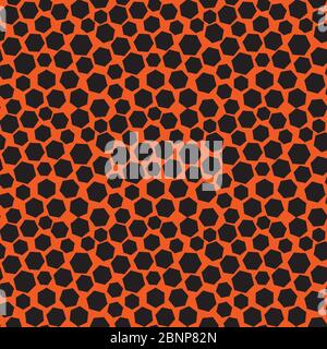 Modern stylish hexagon seamless repeating pattern vector background. Fabric designs and backgrounds. Stock Vector