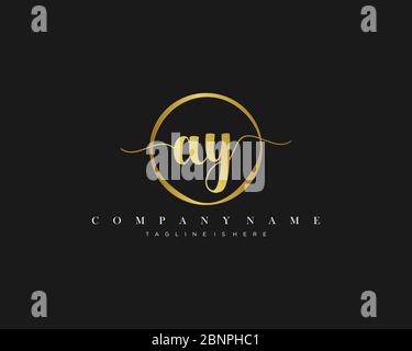 AY Signature Logo Template Stock Vector Image & Art - Alamy