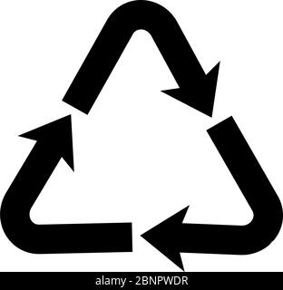 Recycle sign vector graphics design. Perfect for icon, sign, symbol, label, sticker, backgrounds etc. Stock Vector