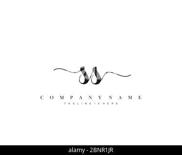SH Initial handwriting logo vector. Stock Vector