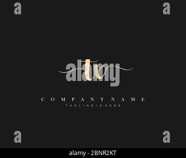 TX Initial handwriting logo vector. Stock Vector