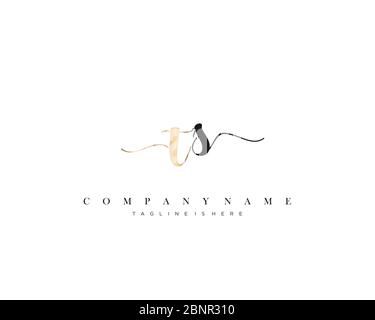 TS Initial handwriting logo vector. Stock Vector