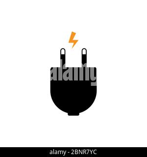 Electric plug vector graphic design illustration Stock Vector