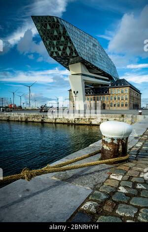 Europe, Belgium, Antwerp, city, port, Eilandje, port authority Stock Photo