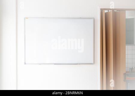 Whiteboard in an office, blank Stock Photo