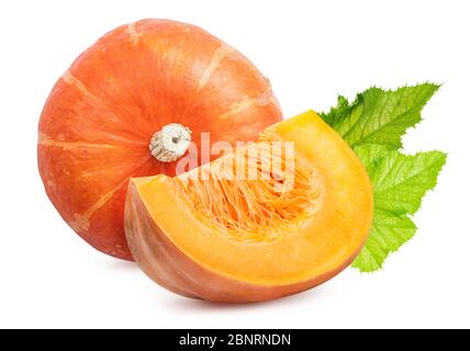 Set of pumpkins isolated on white background Stock Photo