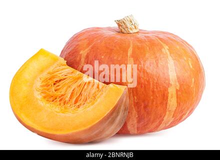 Set of pumpkins isolated on white background Stock Photo