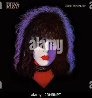 Kiss - original vinyl album cover - Paul Stanley - 1978 Stock Photo