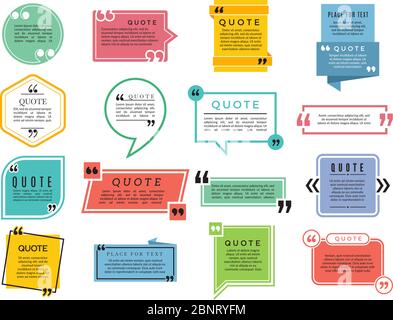 Vector illustration of typography design. Remark quote text box poster ...