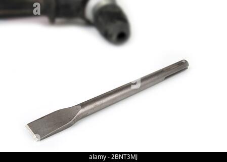 Chisel SDS max on heavy duty drill Stock Photo