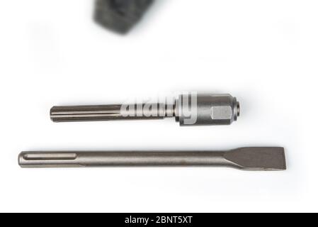 Adapter for sds drill on hammer heavy duty machine. Stock Photo