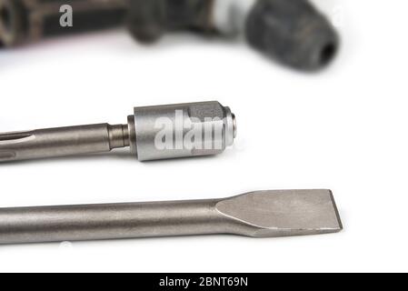 Adapter for sds drill on hammer heavy duty machine. Stock Photo