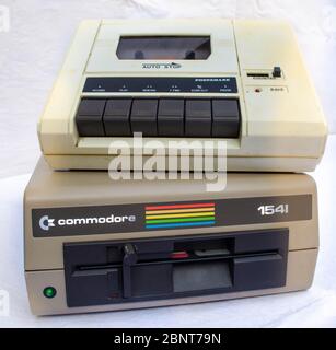 Commodore 64 computer setup Stock Photo