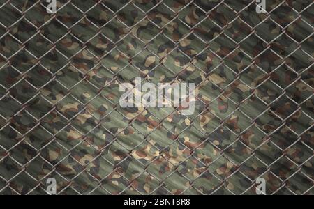 industry chainlink fence background Stock Photo