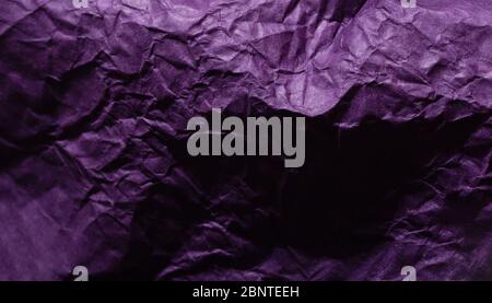 Texture rumpled paper lilac color background Stock Photo