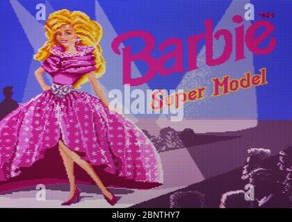 Barbie Super Model - SNES Super Nintendo  - Editorial use only Stock Photo