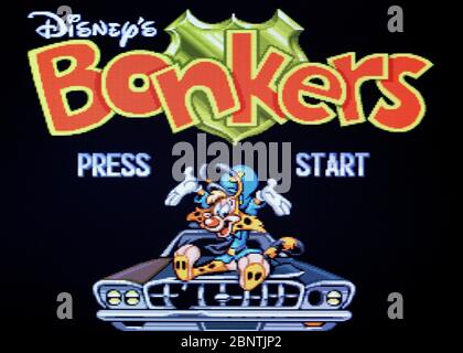 Disney's Bonkers - SNES Super Nintendo  - Editorial use only Stock Photo