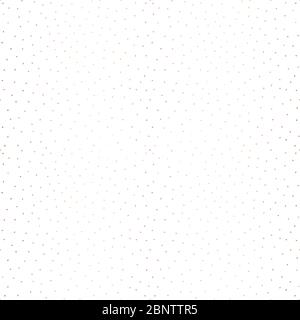 Copper foil organic small dots seamless vector pattern background. Shiny metallic rose gold irregular circle shapes on white backdrop. Elegant Stock Vector