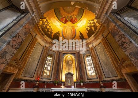 ROME, ITALY - AUGUST 13, 2019: The Basilica of Saint Praxedes, Rome, Italy Stock Photo