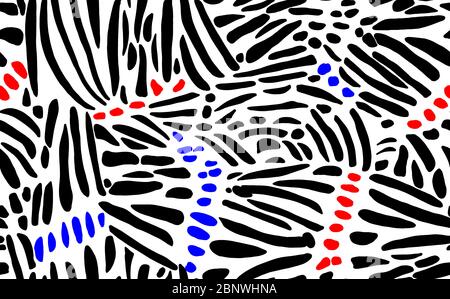 Abstract animals print seamless pattern. Colored pattern ready for textile prints. Stock Photo