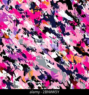 Watercolor seamless pattern. Abstract colorful geometric background. Ready for textile prints. Stock Photo