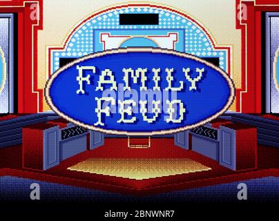 Family Feud - SNES Super Nintendo  - Editorial use only Stock Photo