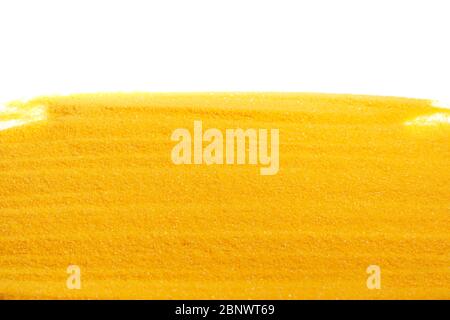 Yellow sand texture and background. Stock Photo