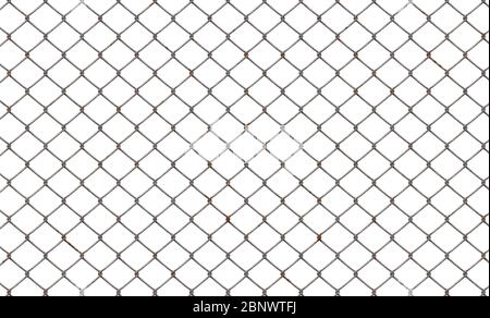 metal chainlink fence Stock Photo