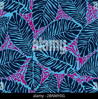 Hand drawn tropical seamless pattern with avocado fruit Stock Photo - Alamy
