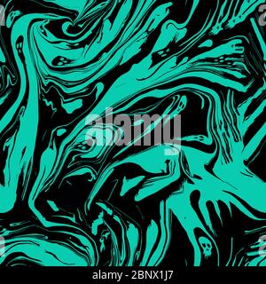 Seamless abstract marble pattern, watercolor marble pattern. Ebru style. Hand drawn background. Trendy textile, fabric, wrapping. Aqua ink painting. Stock Photo