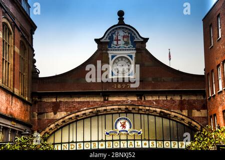 Windsor & Eton Central station or Windsor Royal Shopping. Windsor, Berkshire, England, UK Stock Photo