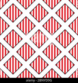 Modern diamond stripes seamless pattern. Perfect for backgrounds, backdrop, surface pattern, fabric, poster, pattern fill and wallpaper. Stock Vector