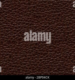 Exquisite leather background in saturated brown tone. Stock Photo