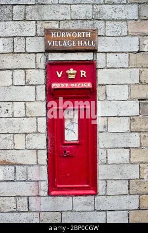 Disused Victorian Postbox, Hurworth on Tees, Borough of Darlington, England Stock Photo