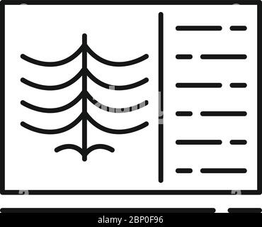 Xray lungs icon. Outline xray lungs vector icon for web design isolated on white background Stock Vector