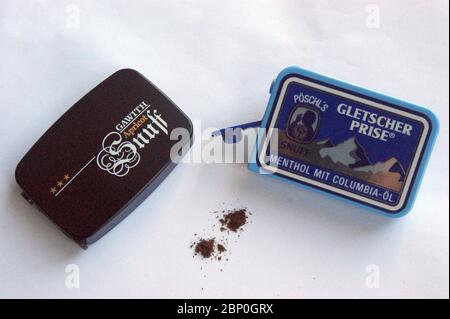 Schnupftabakdosen Snuff boxes Stock Photo