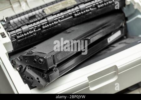 Refill and repair the printer cartridge. technologies. Stock Photo
