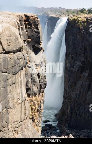 Victoria falls in September, Zimbabwe Stock Photo