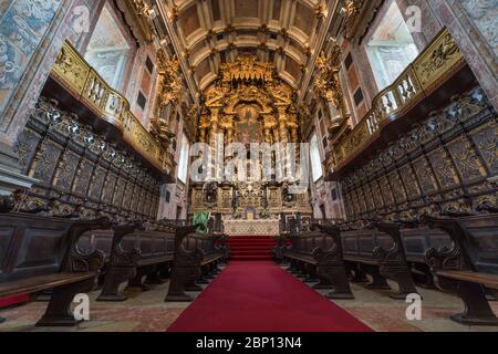 PORTO, PORTUGAL - FEBRUARY 27, 2017: Porto Cathedral (Se do Porto) in historical center of Porto. Stock Photo