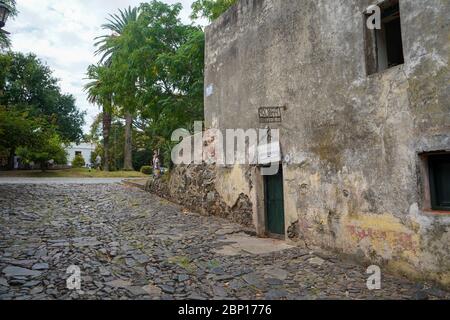 Historical center of Colonia del Sacramento, Uruguay. UNESCO World Heritage Site. March 2020 Stock Photo