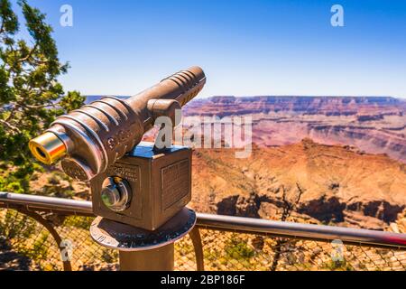 public telescope in grand canyon,Arizona,usa.